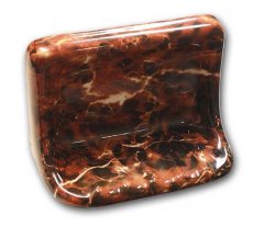 Ceramic Soap Dish with Marble Print Image